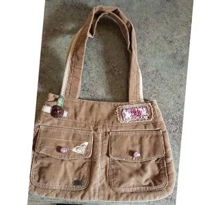 Roxy Tan Cordaroy Purse